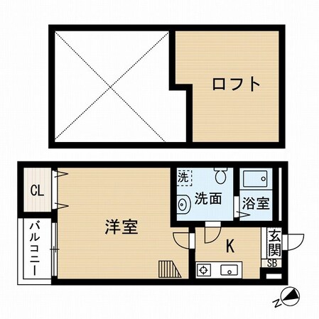 箱崎九大前駅 徒歩5分 2階の物件間取画像